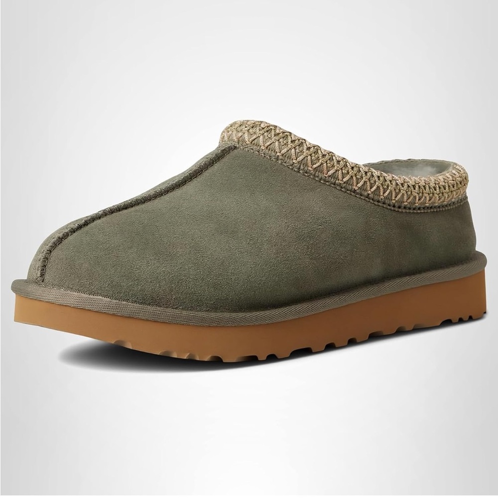 UGG Tasman in Green with Orange stitching - women’s size 7 LIKE NEW
